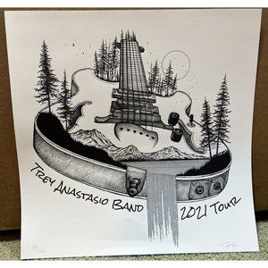Trey Anastasio Band Summer 2021 Tour Poster Official S/N Limited Edition 12”x12”